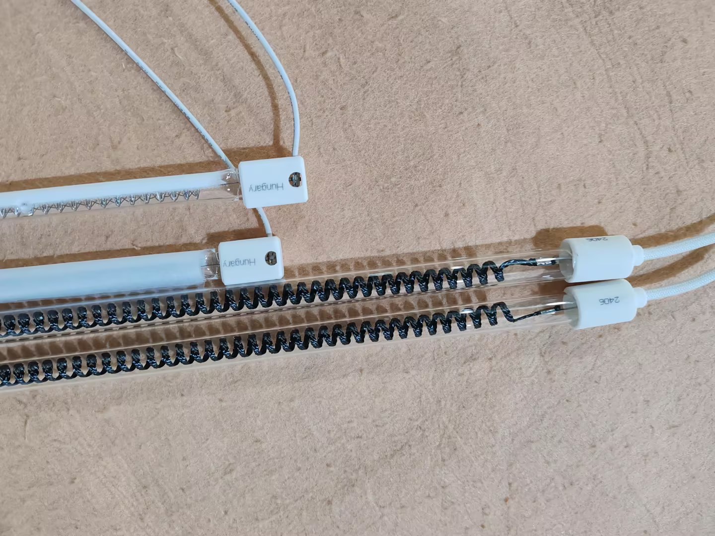 Half Gold plated 220v Quartz Carbon Heating Tube