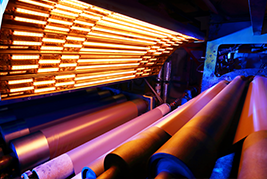 Drying tunnel for paper tube