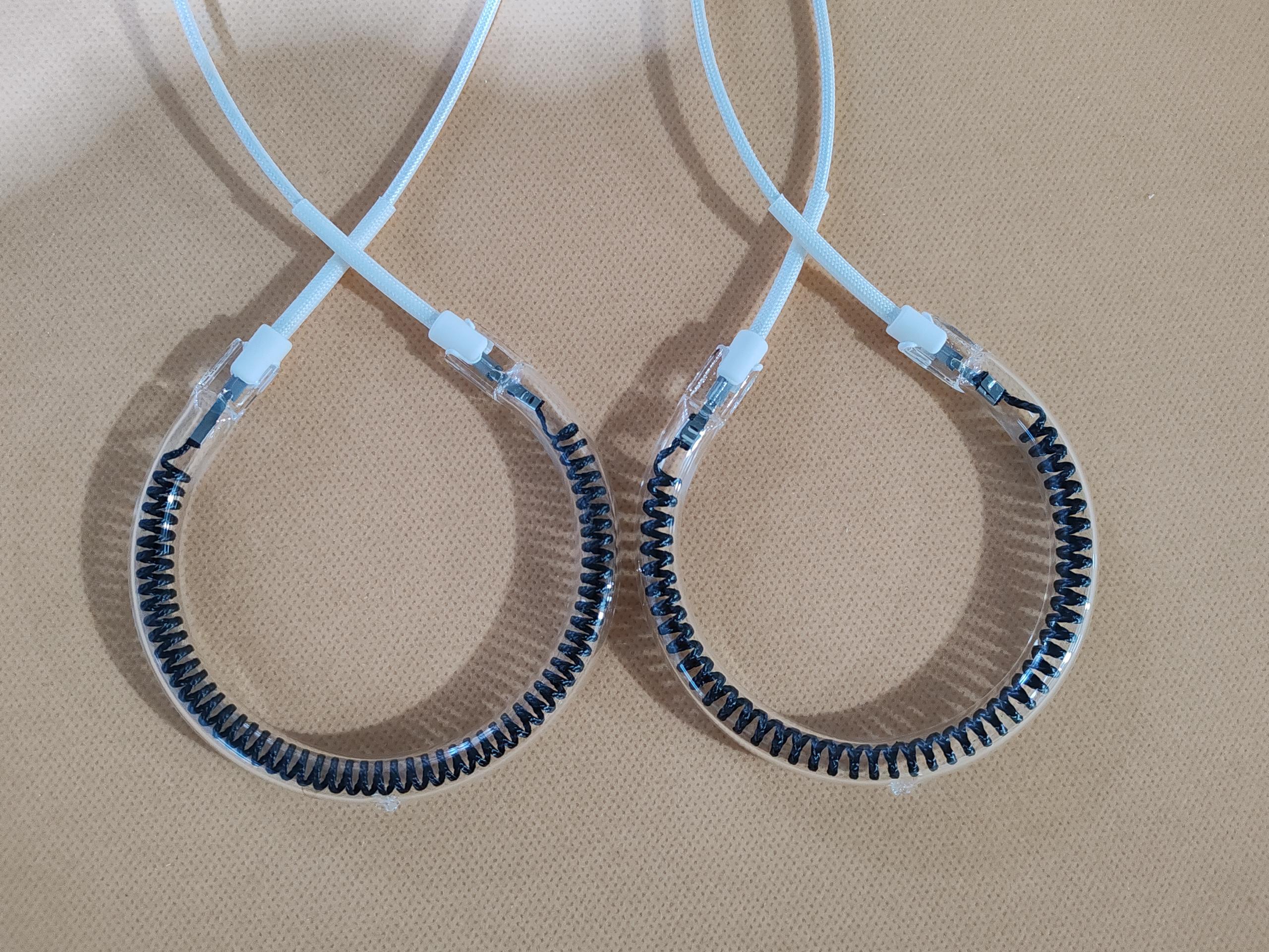 Đèn sưởi bằng tia hồng ngoại cách xa làm từ sợi carbon kích thước 12mm – dùng cho máy sản xuất giày.